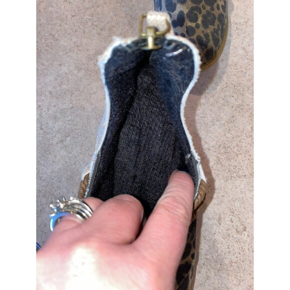 New LEOPARD CHUNKY HEEL BOOTS Size 9 - Picture 7 of 8
